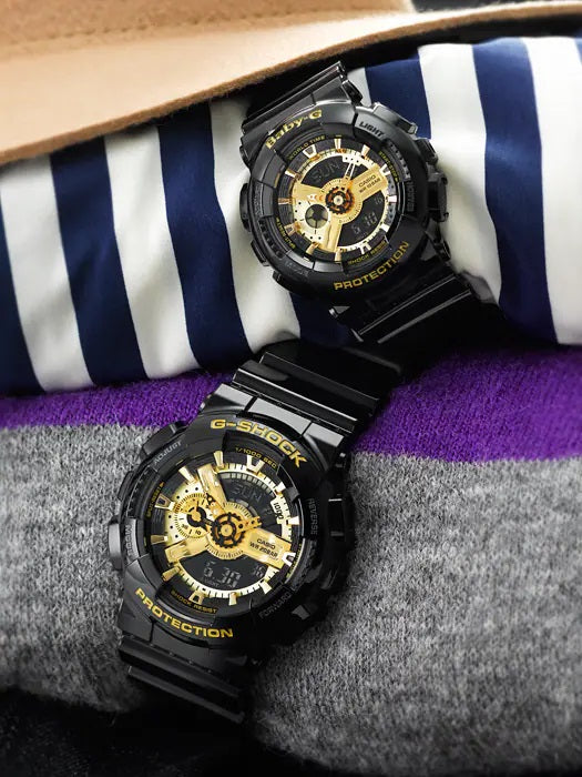 G-SHOCK 国内正規品 カシオ Gショック 腕時計 メンズ タフネス ブラック×ゴールドシリーズ 樹脂バンド GA-110GB-1AJF