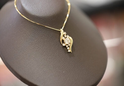 K18ダイヤモンドネックレス