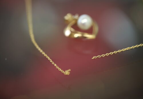 K18ネックレス　ロー付け修理