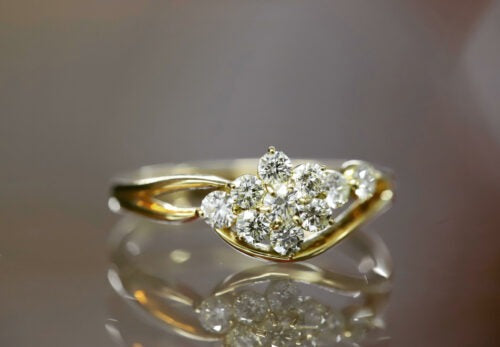 K18ダイヤモンドリング