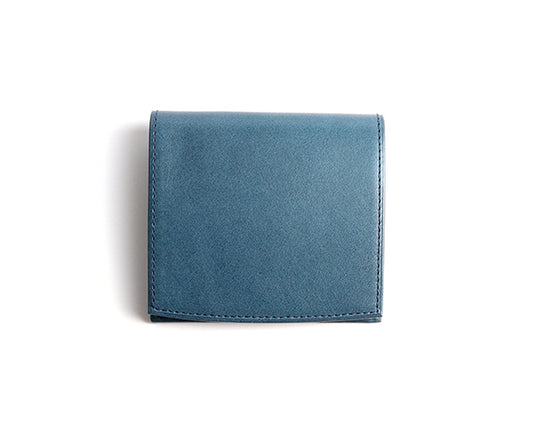 財布 メンズ レディース コンパクト 小さい財布 aioa 栃木レザー 紺 ネイビー MAB001D