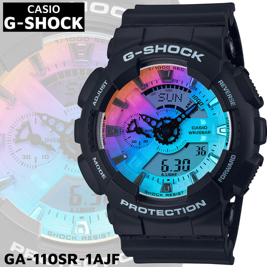 G-SHOCK 国内正規品 カシオ Gショック 腕時計 メンズ タフネス 樹脂バンド Iridescent Color GA-110SR-1AJF